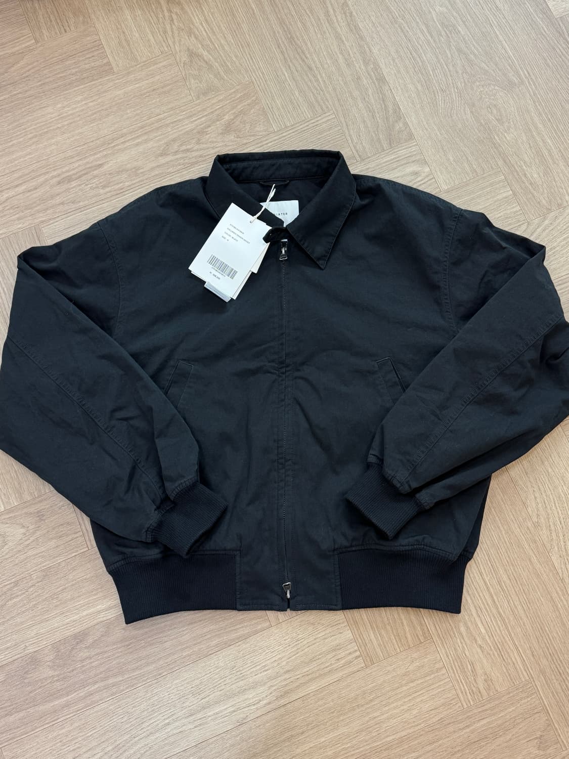 셔터 26SS 카라 탱커 자켓 블루종 - 블랙 M 상품이미지1