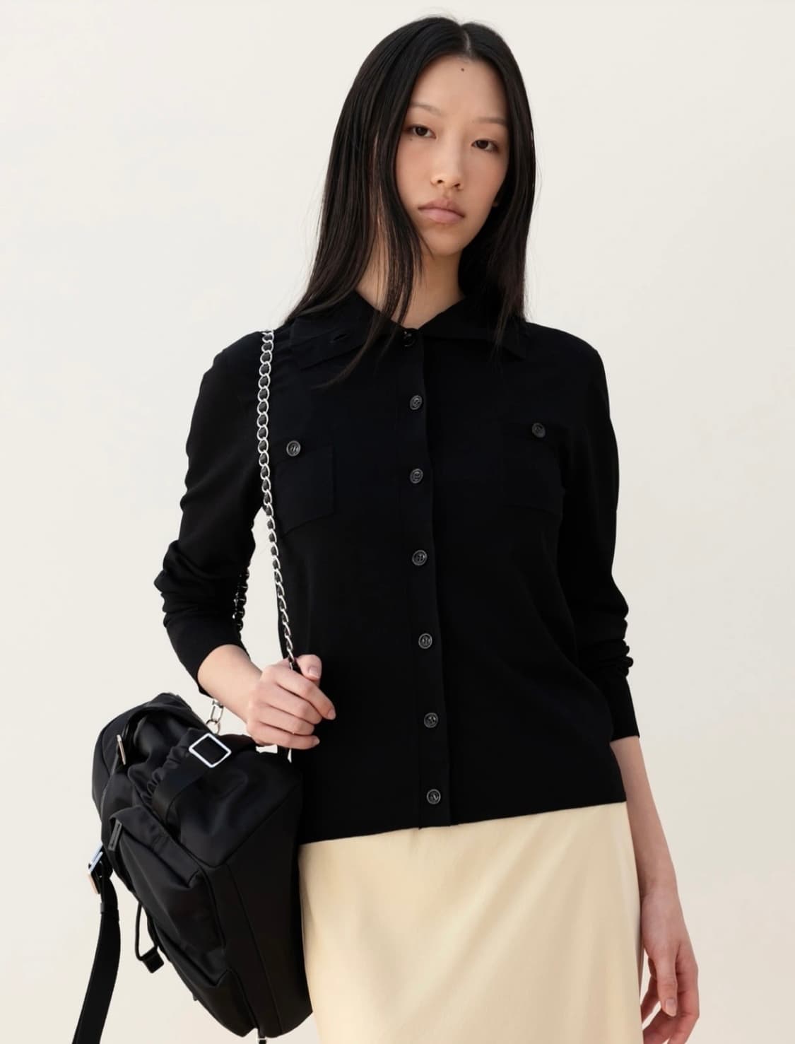 ORR  오르 비스코스 버튼 가디건S 새제품 상품이미지5