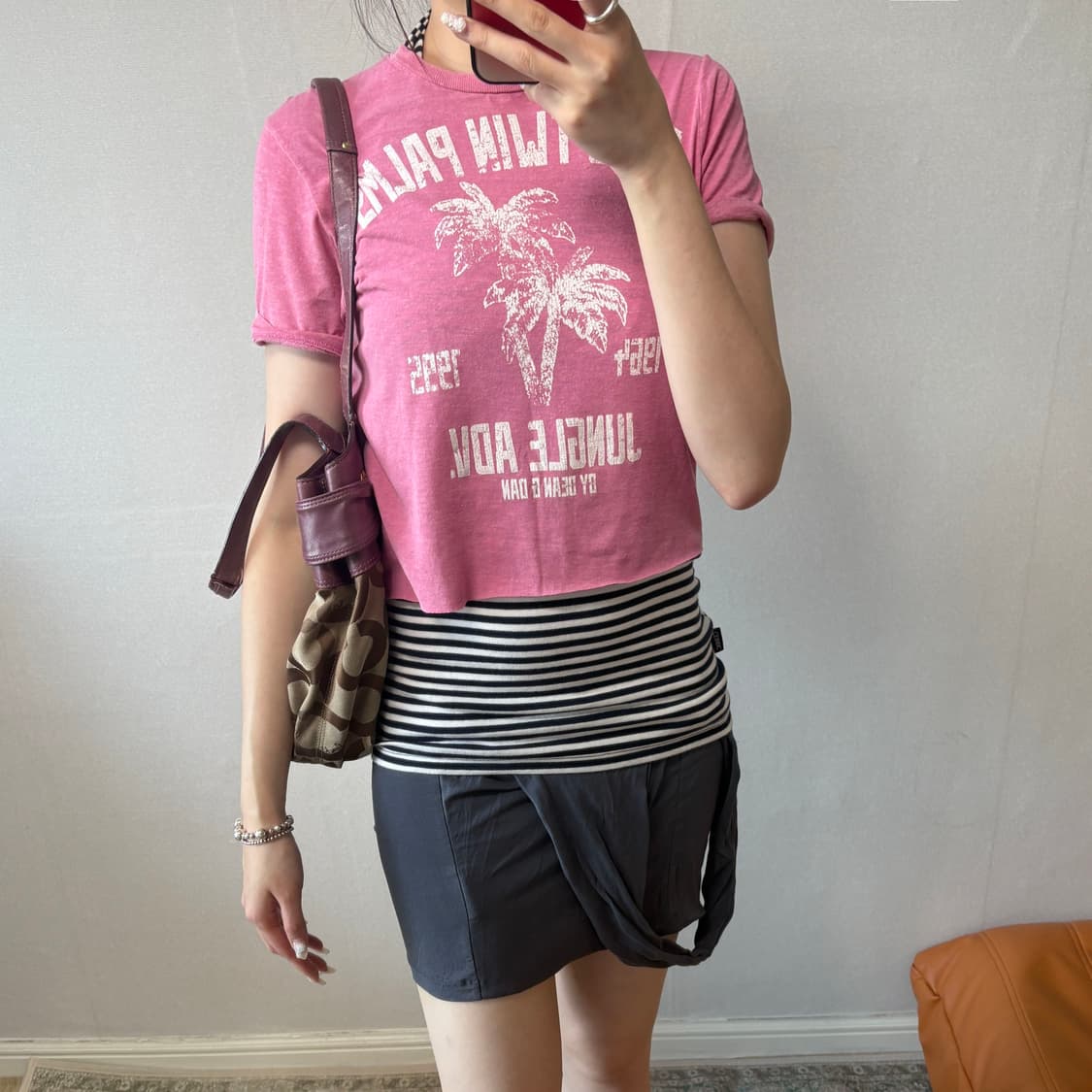 Dsquared2 Twin Palms Cropped T-Shirt 상품이미지2
