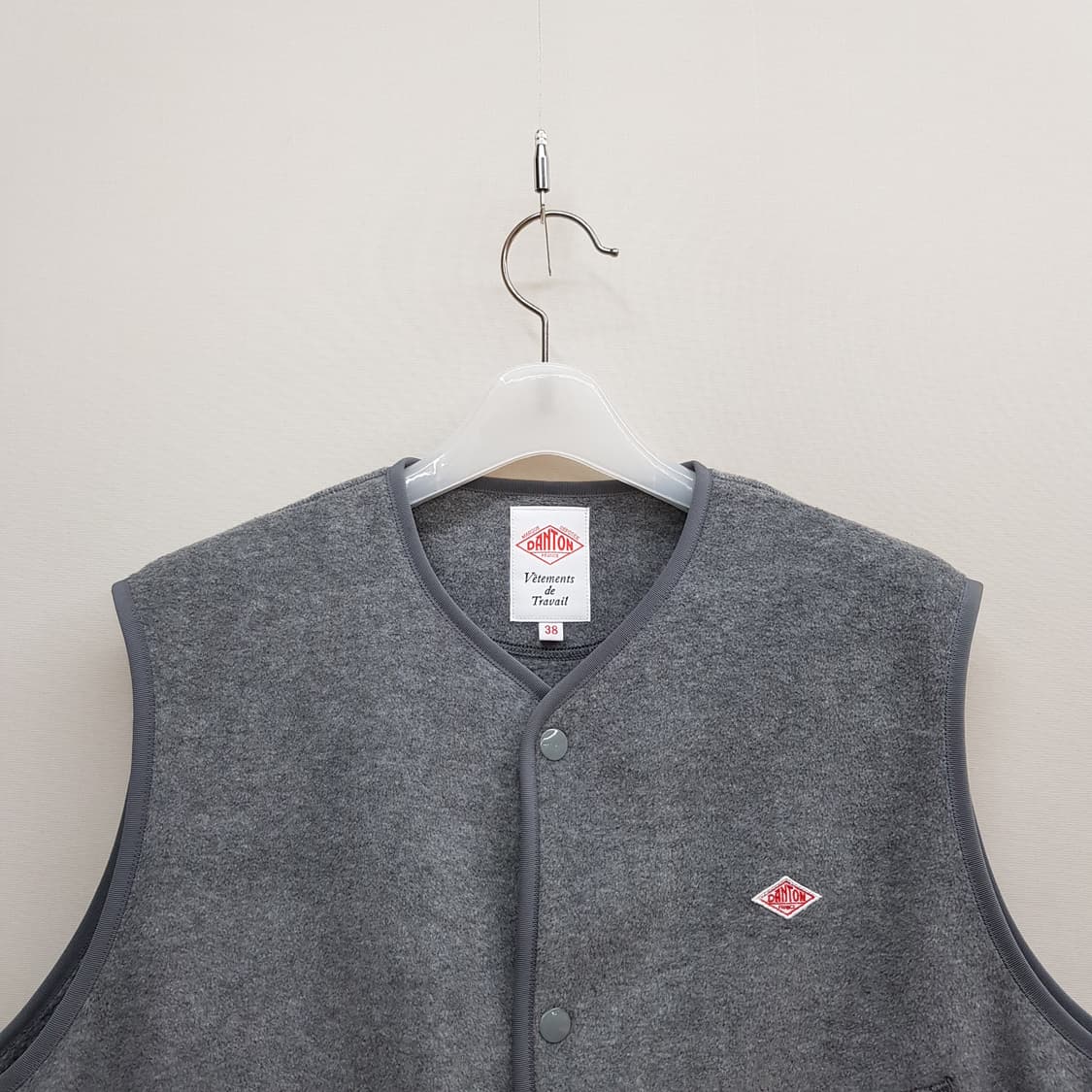 단톤 Danton 2024 플리스 스냅 버튼 베스트 38사이즈 상품이미지2