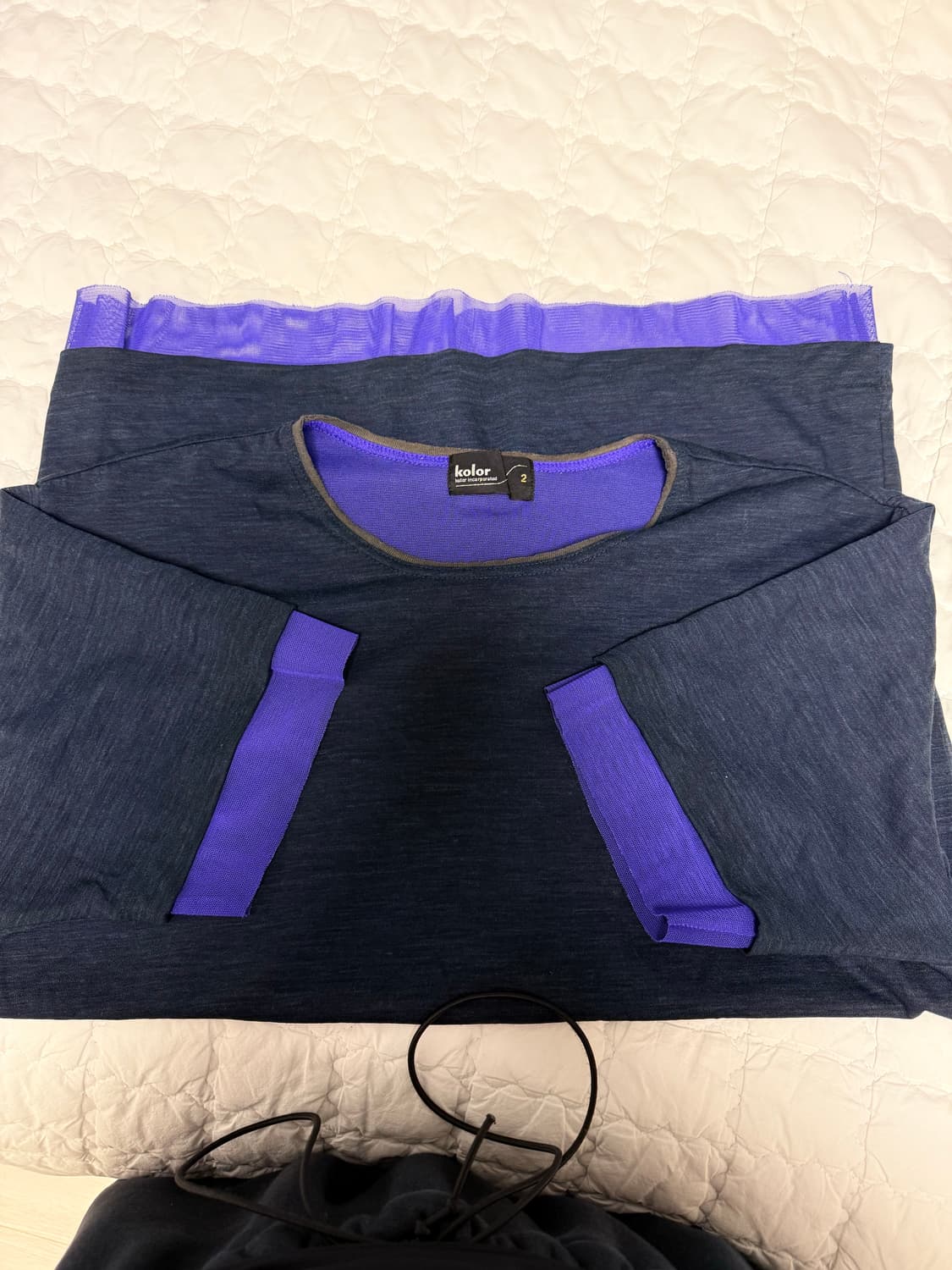 Kolor 레이어드 반팔티 상품이미지2