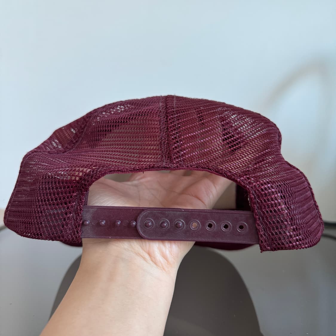 USA 버건디 vintage cap 메쉬캡 빈티지모자 볼캡 상품이미지5