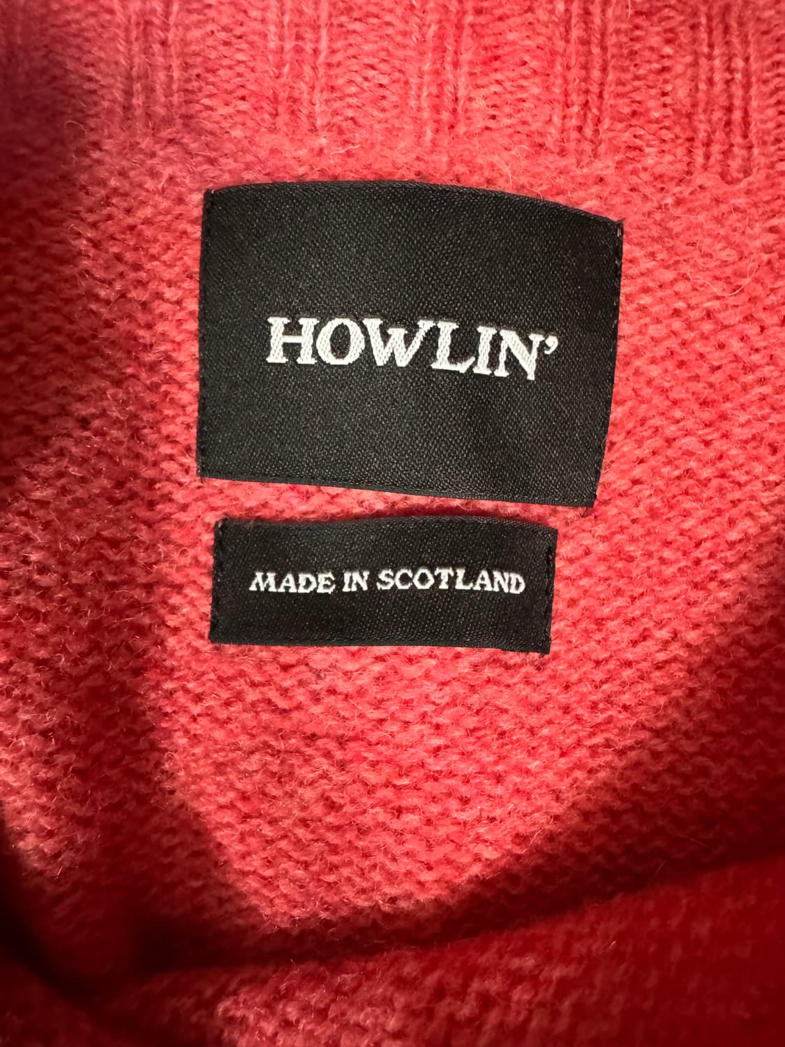 하울린 birth of the cool 쉐기독 니트 로즈쥬스 m 사이즈 상품이미지2