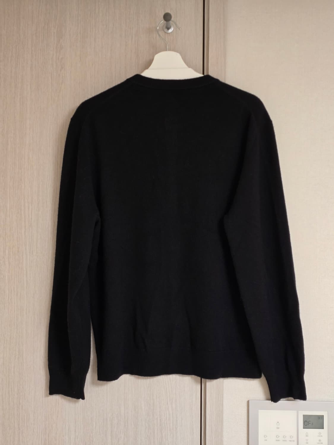 제이리움 캐시미어 라운드넥 가디건 블랙 XL 새제품 상품이미지5