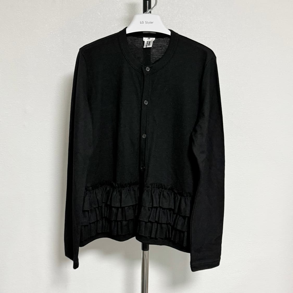 20aw 느와케이니노미야 꼼데가르송 프릴 울 가디건 m 상품이미지1