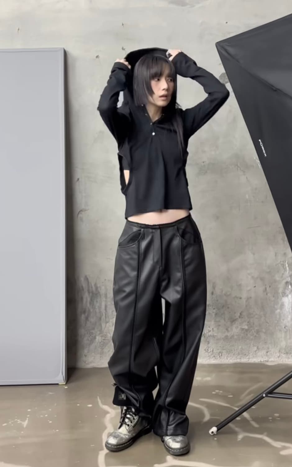 0104 레더팬츠 새상품 상품이미지2