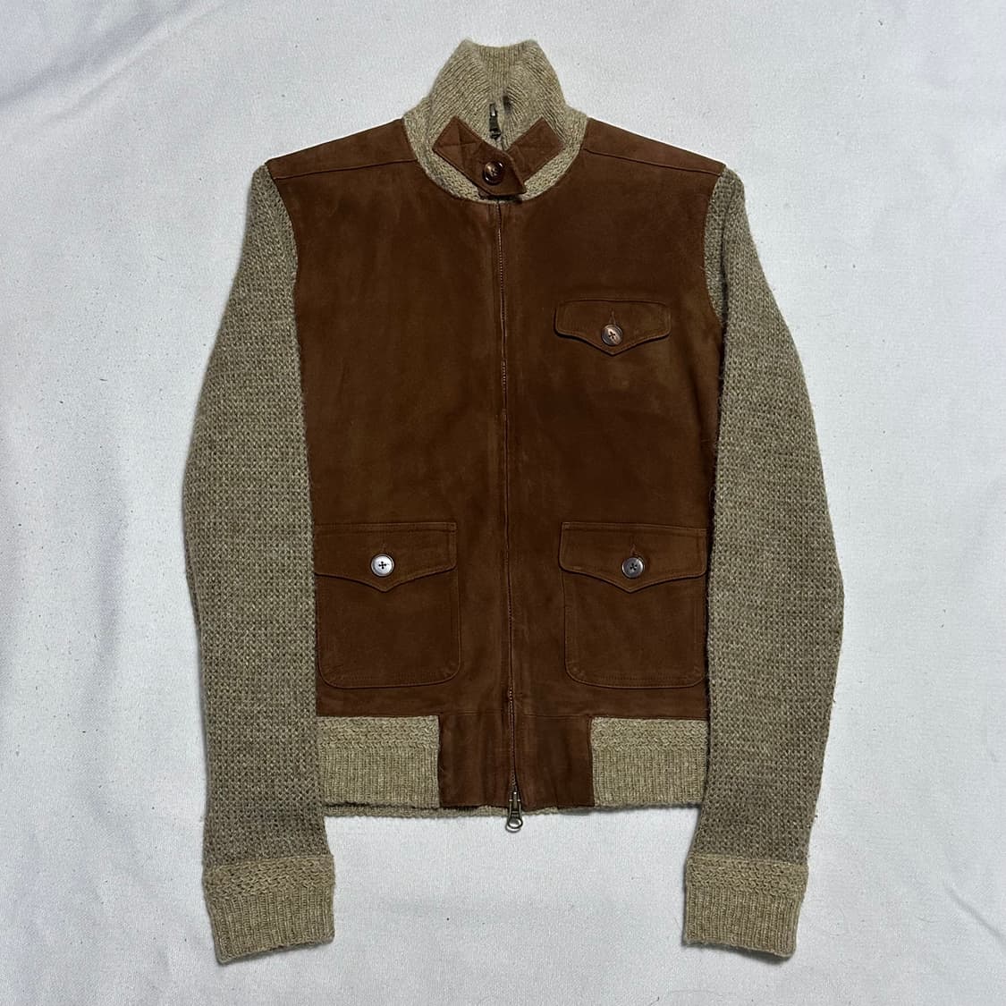 S 폴로랄프로렌 여성용 염소가죽 / 울 집업 자켓 상품이미지2