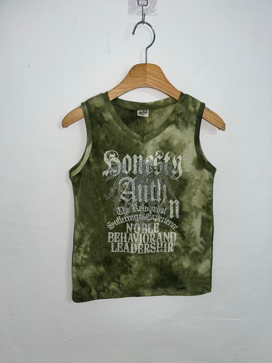 Y2K Lettering cubic sleeveless 상품이미지3