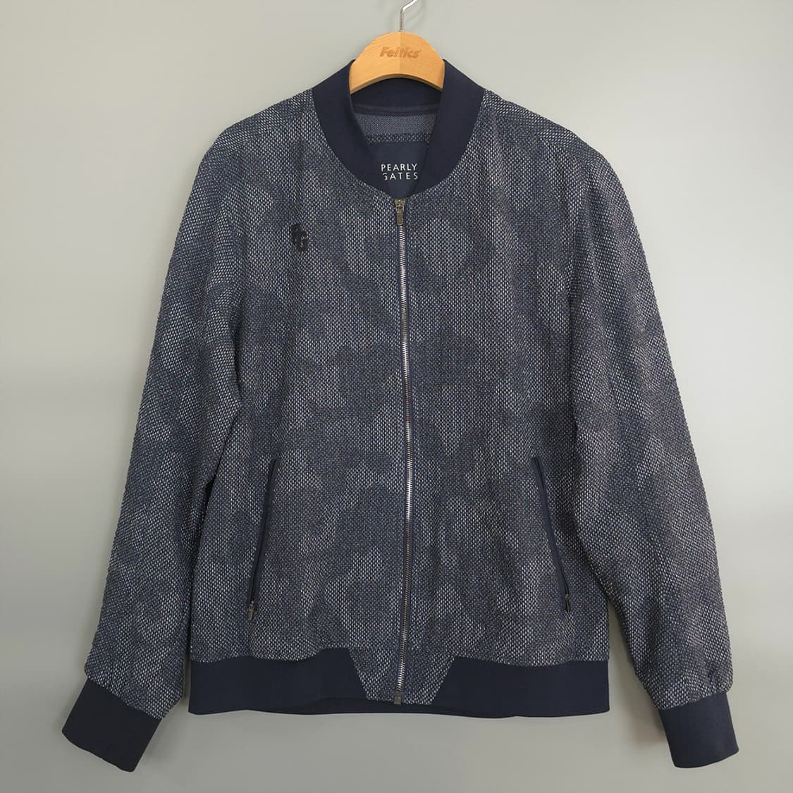 파리게이츠 남성 골프 자카드 집업 자켓 105 상품이미지1