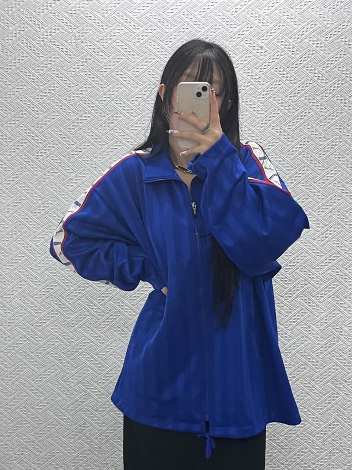 푸마 일본판 올드스쿨 스트릿 슬리브로고 져지 집업 XL C07742 상품이미지1