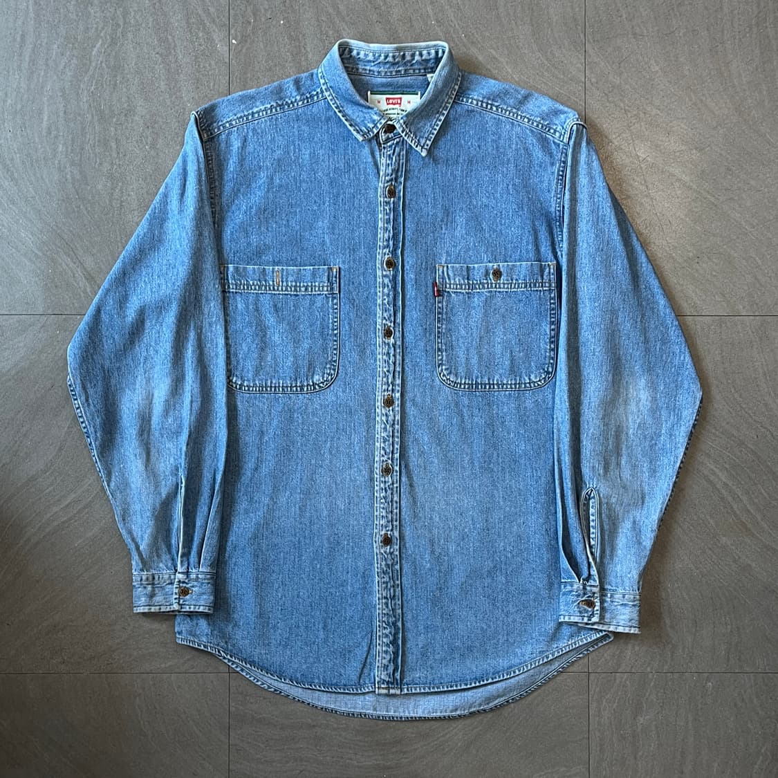 리바이스 정품 데님 청 긴팔 투 포켓 셔츠 상품이미지1