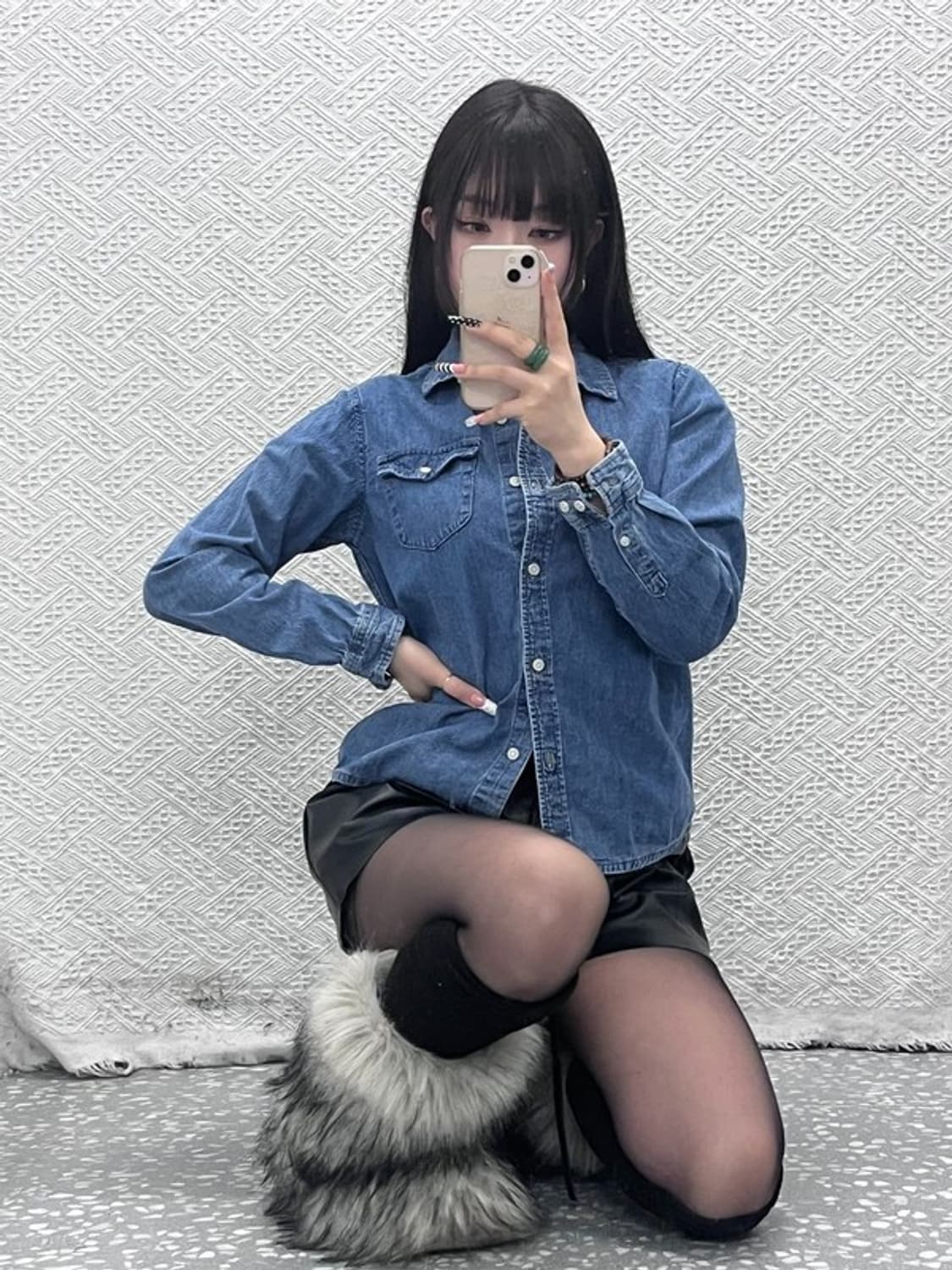 트루릴리전 컨트리 레트로 빈티지 데님 셔츠 S C10107 상품이미지1