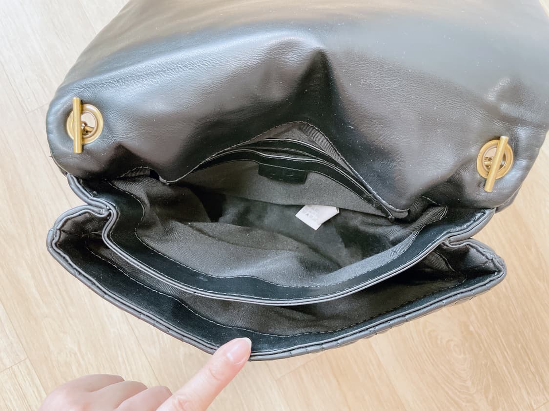 ZARA 자라 금속 체인 블랙 퀼팅 숄더백 거의 새것 상품이미지9