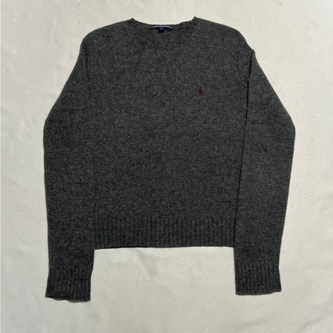 95 폴로랄프로렌 여성용 라운드넥 울 차콜 니트 상품이미지2