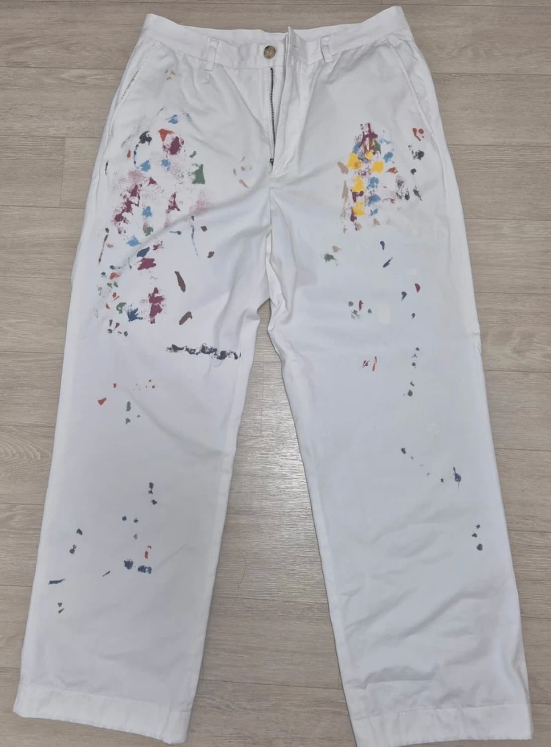 빔즈 페인트 와이드 치노팬츠 화이트 L 상품이미지2