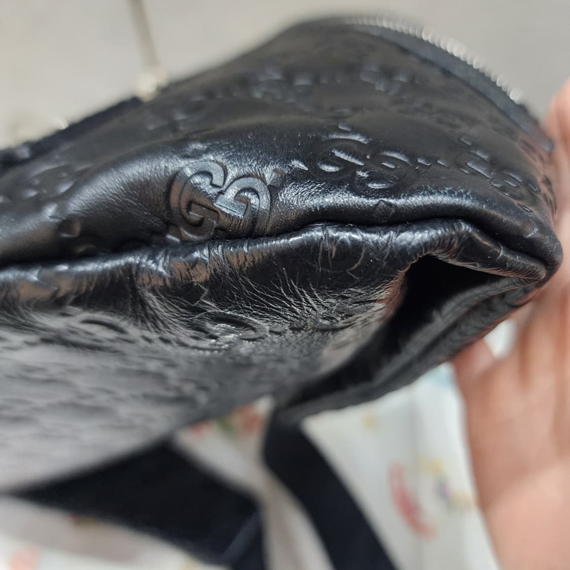 구찌 시마 레더 블랙 남성 크로스백&힙색 상품이미지8