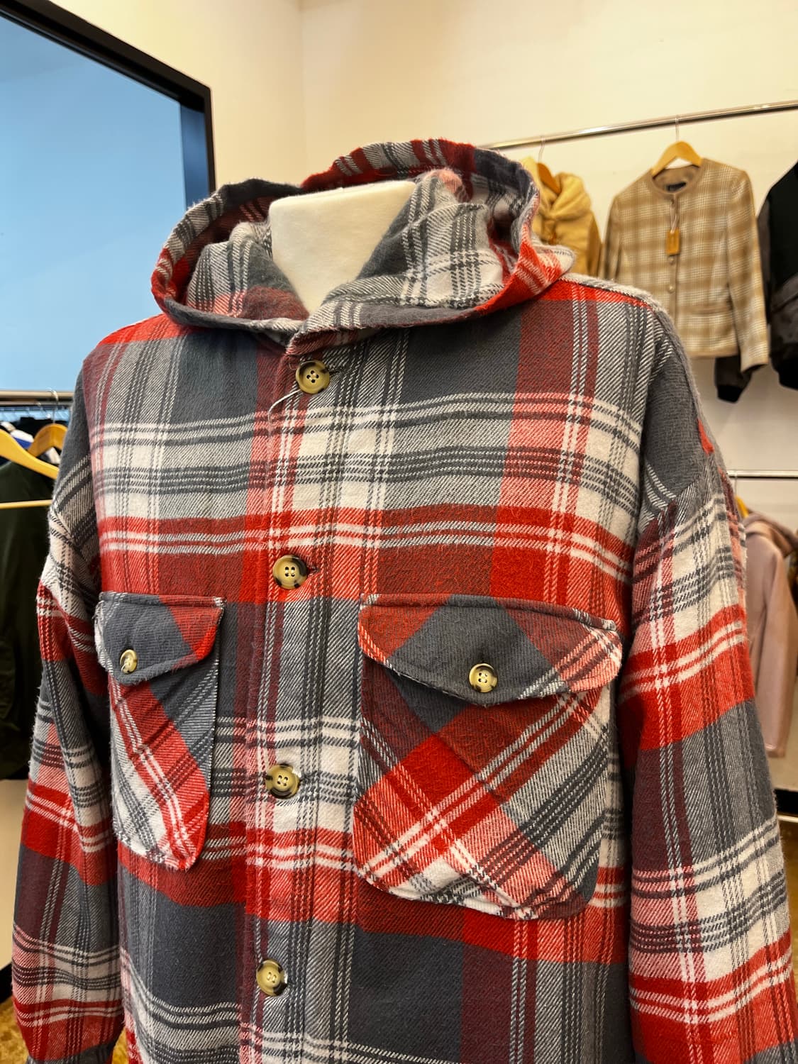 Trimmer Craft 셰르파 후드 플란넬 셔츠 상품이미지3