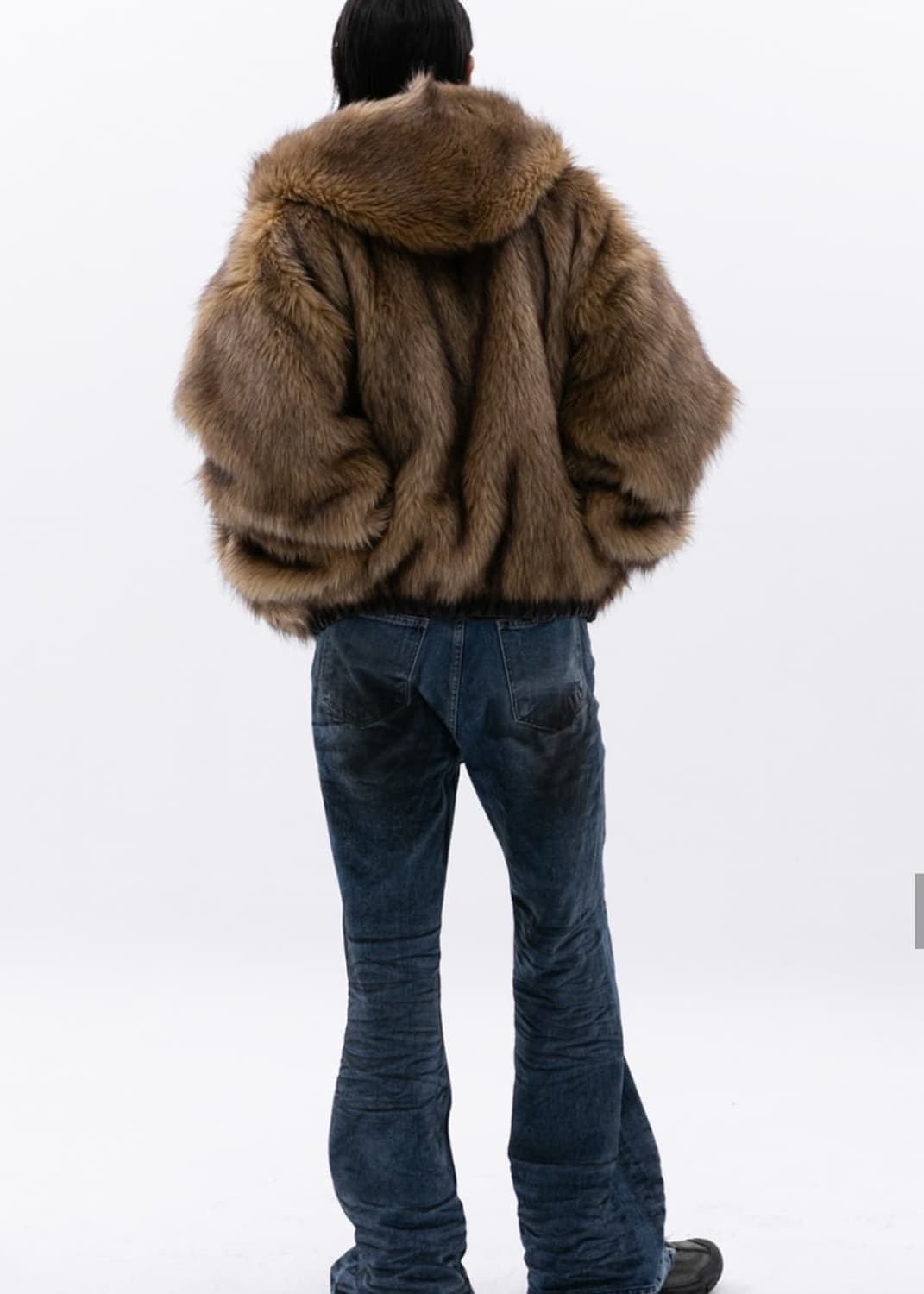 [OS] ESC 스튜디오 오버사이즈 퍼 후디드 자켓 상품이미지2