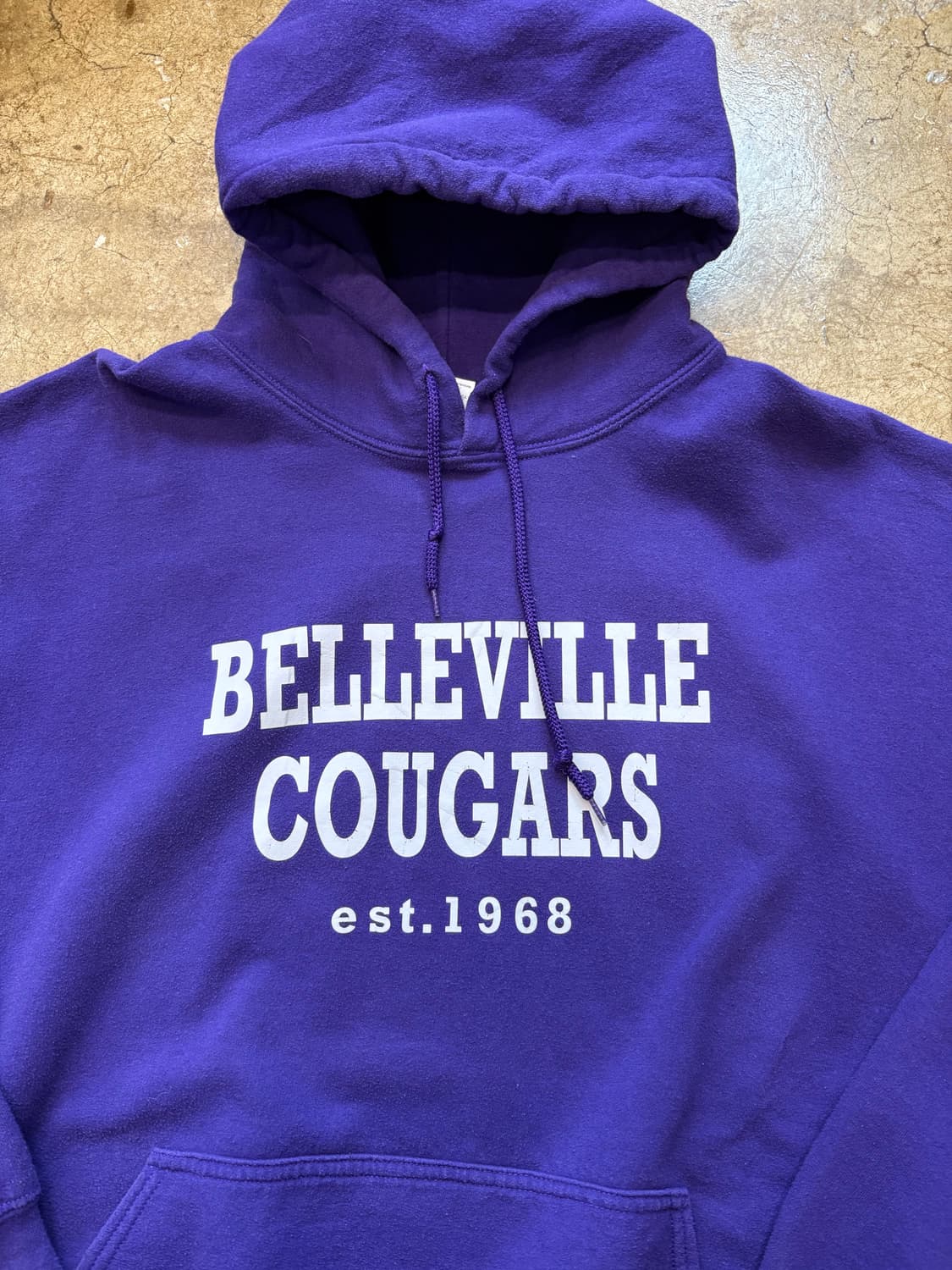 Gildan 50/50 빈티지 퍼플 스웻 후디 상품이미지5