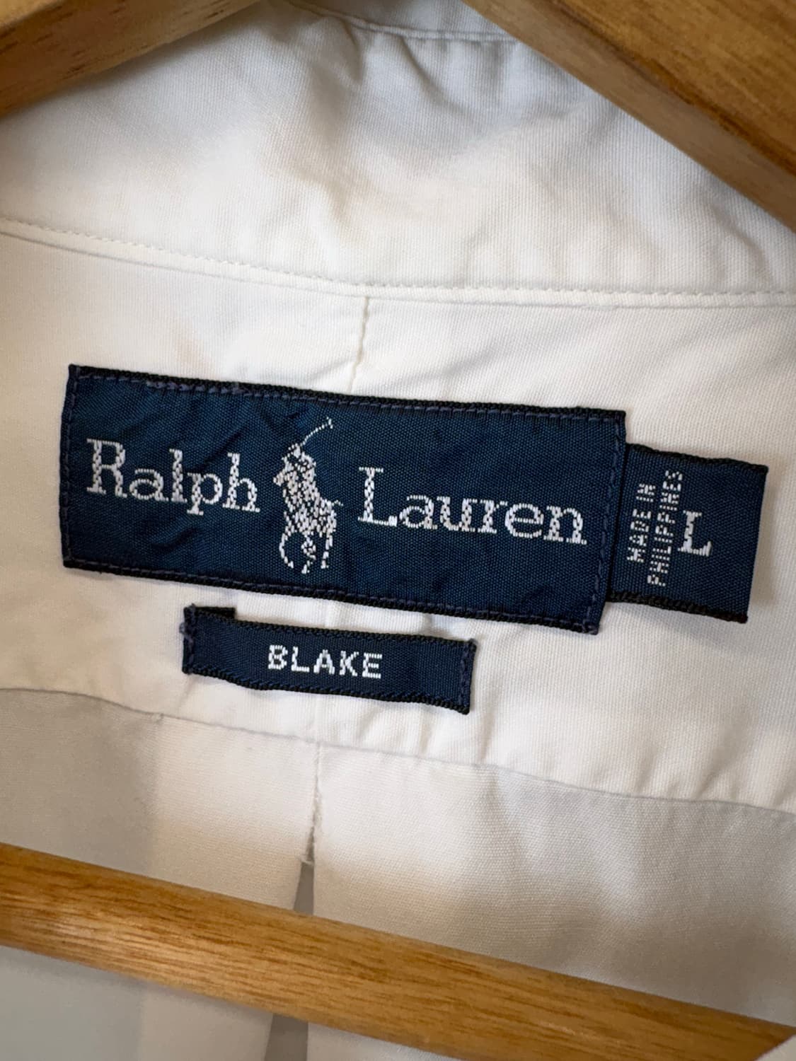 폴로랄프로렌 빈티지 블레이크 화이트 셔츠 상품이미지6