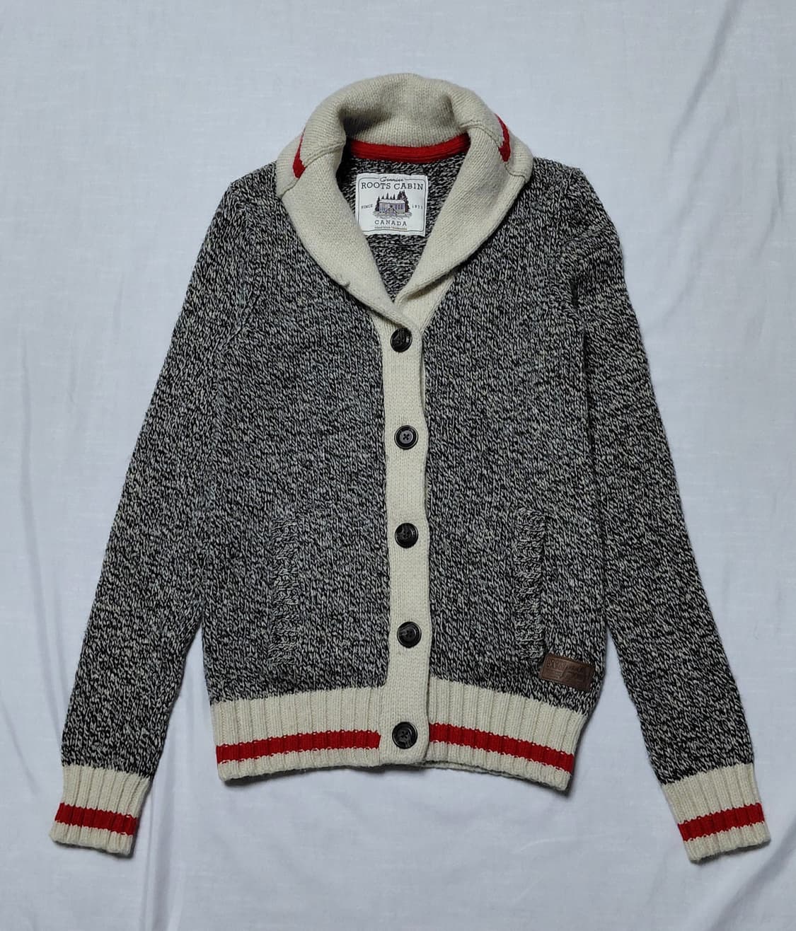 (S) 캐나다 브랜드 Roots(루츠) 캐빈 숄칼라 가디건 상품이미지1