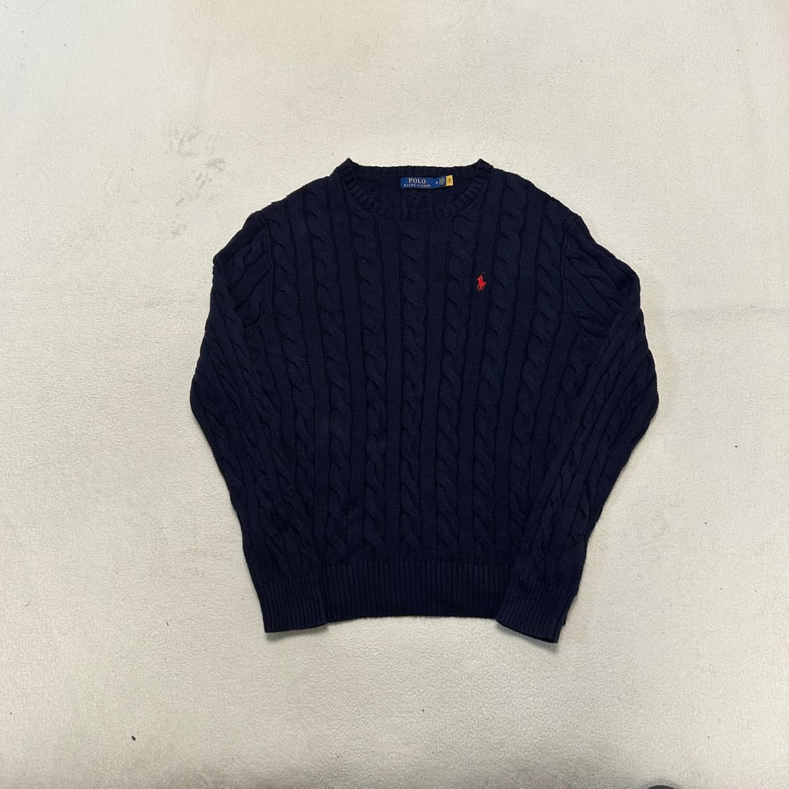 Polo Navy Cable Knit 상품이미지4