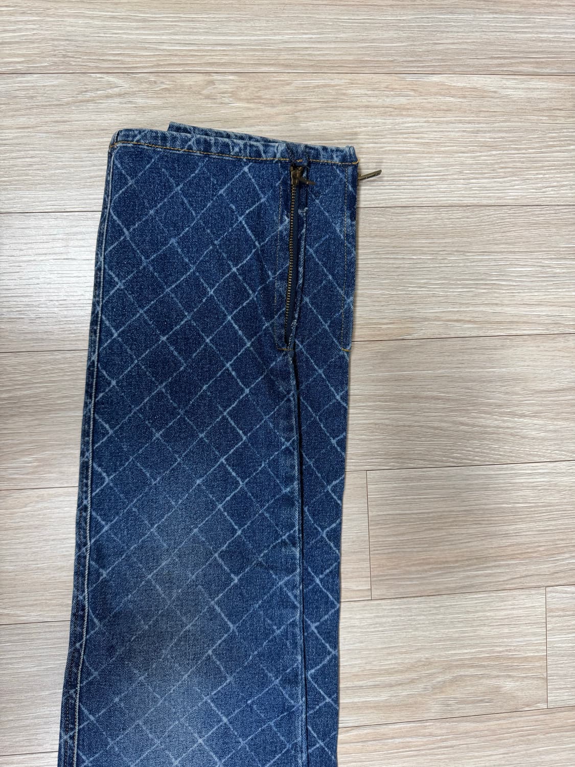 샤넬 여성 다이아몬드 패턴 청바지 36 상품이미지8