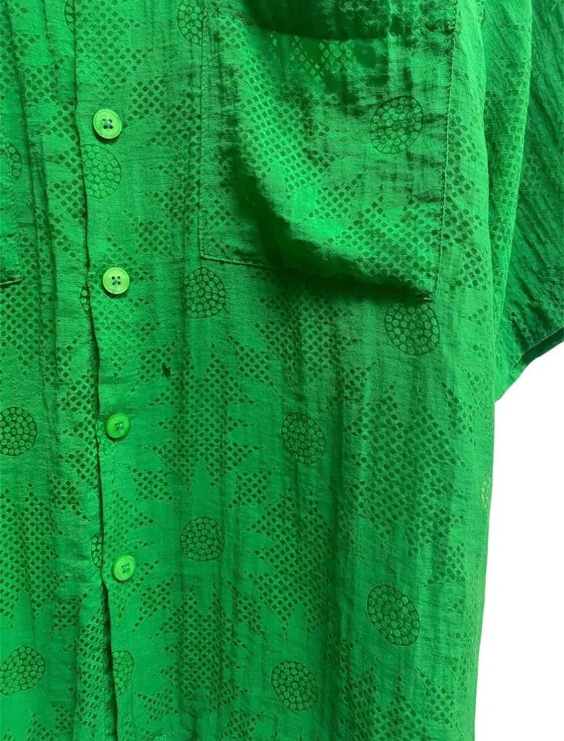 ASOS 아소스 펀칭 반팔 남성 가디건 (GREEN) free 상품이미지4