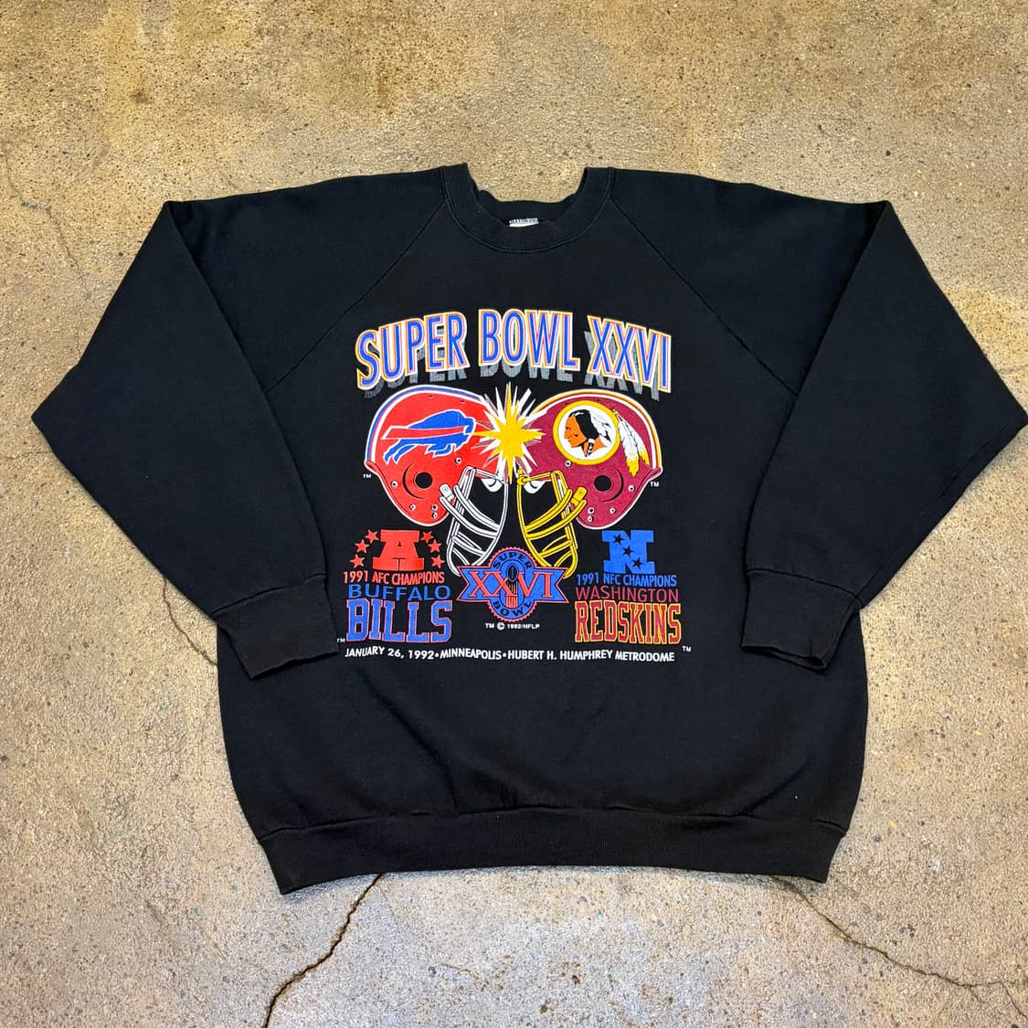 90s Made in USA 미국 빈티지 NFL 슈퍼볼  맨투맨 상품이미지1