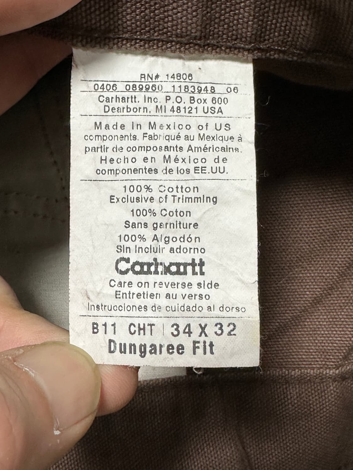 칼하트 싱글니 카펜터 팬츠 CHT 상품이미지5