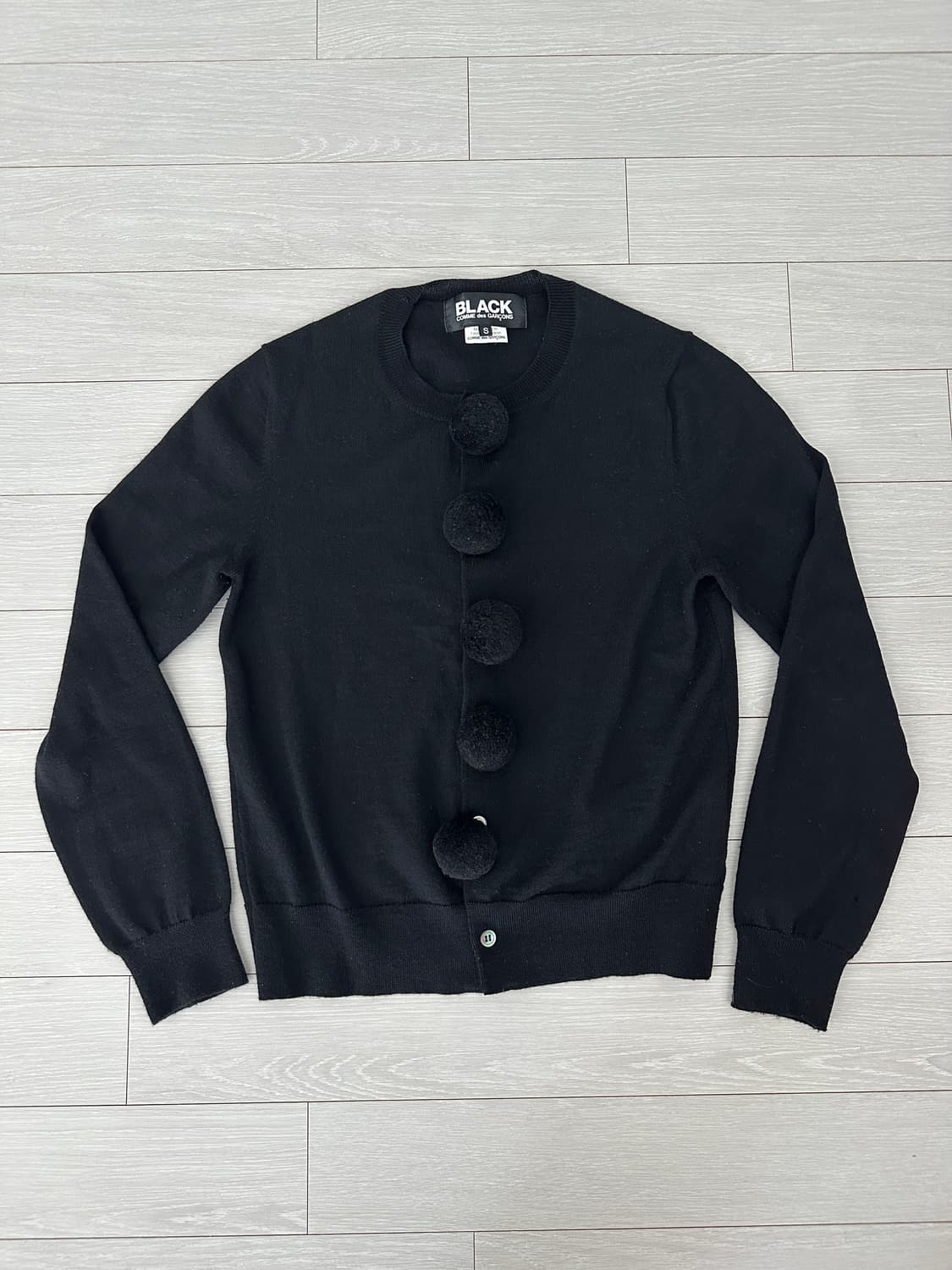 꼼데가르송 블랙 니트 가디건 상품이미지1