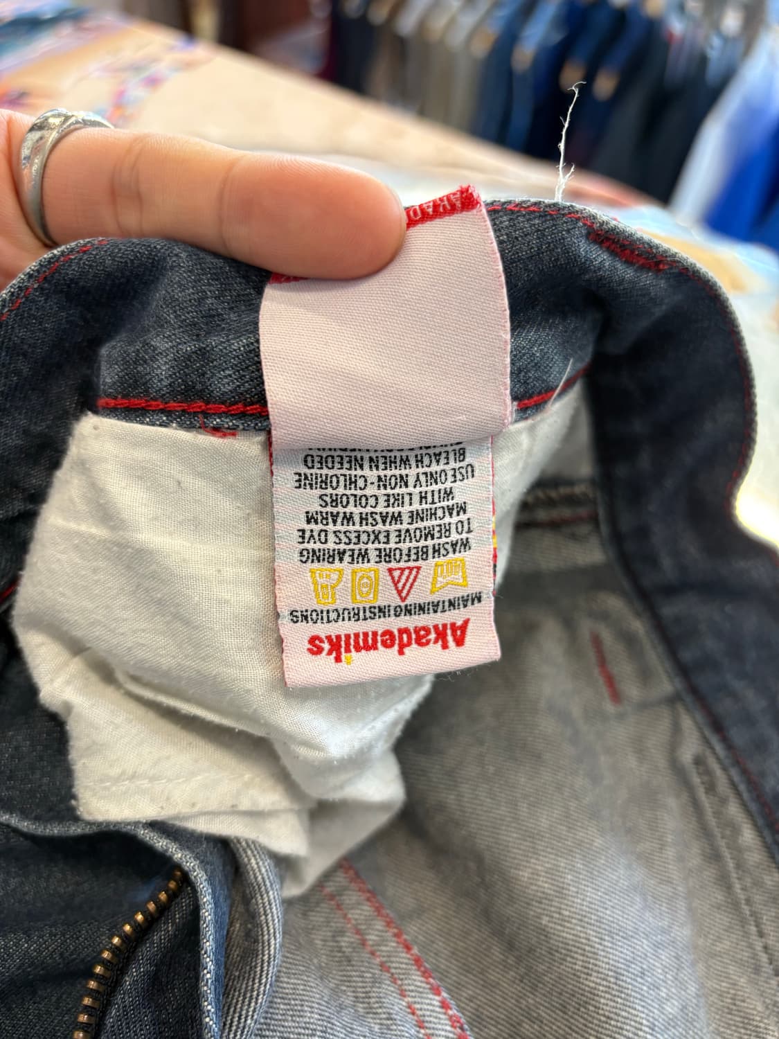 아카데믹스 올드스쿨 와이드 카고 데님 상품이미지5