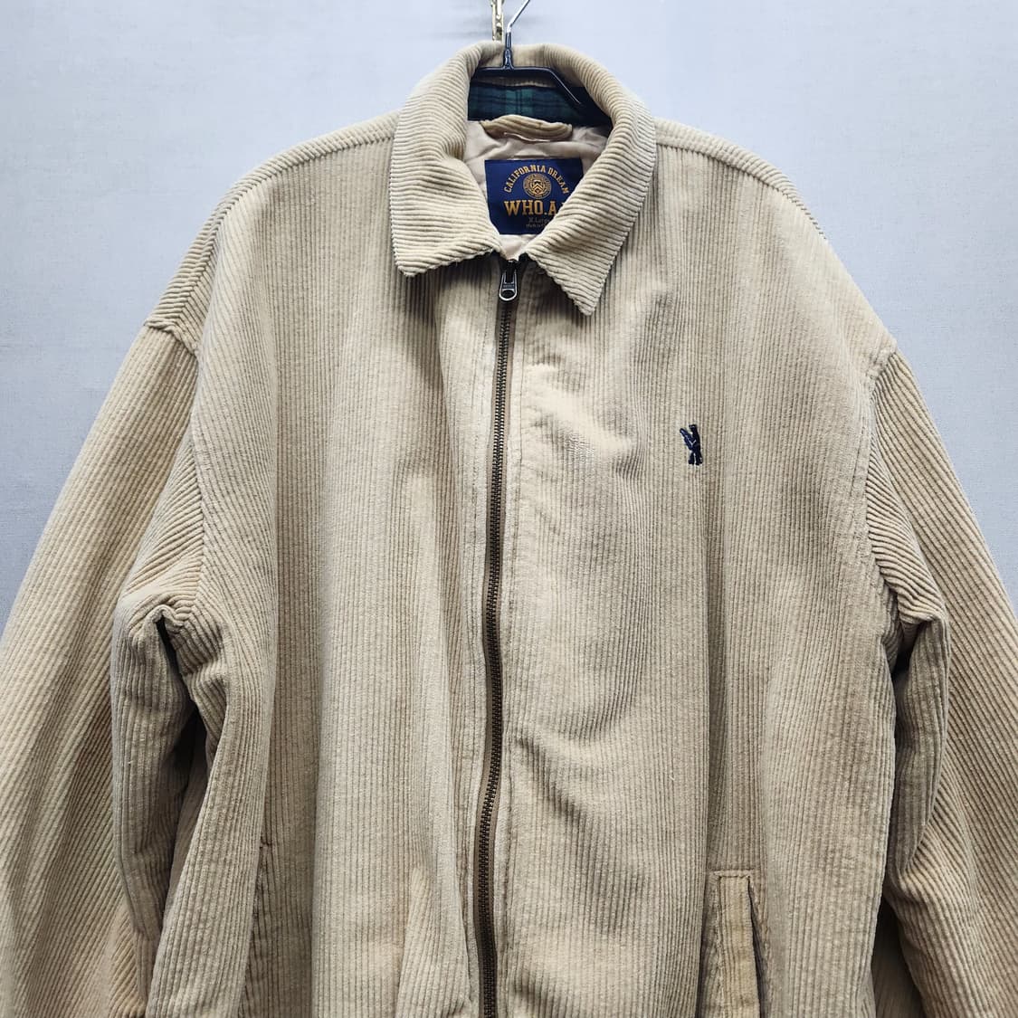 후아유 퀄팅 코듀로이 블루종 점퍼 XL(2XL) 상품이미지3