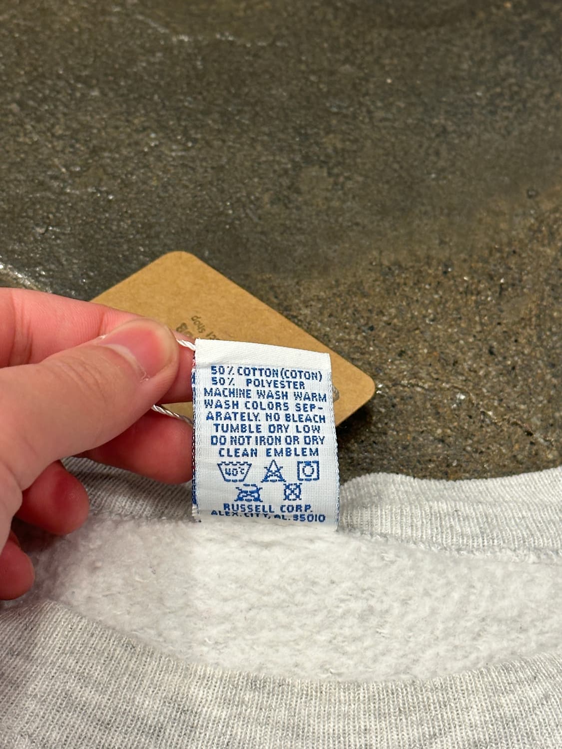 90s Made in USA Russell 러셀  유니버시티스웻셔츠 L 상품이미지6