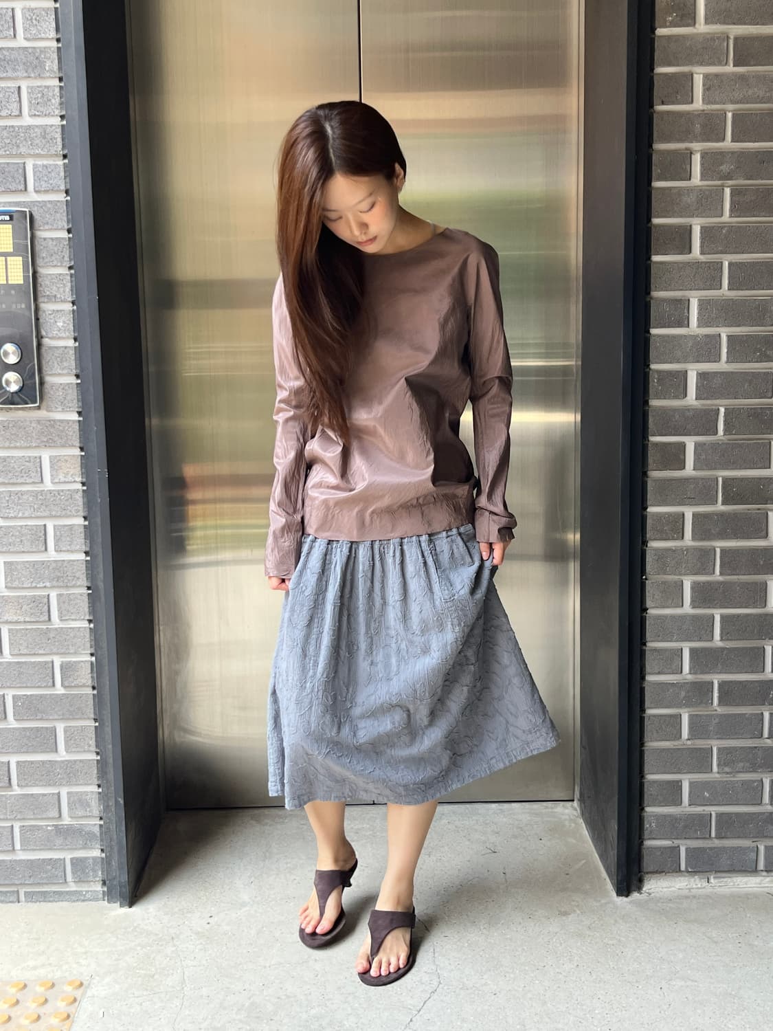 Issey Miyake 이세이미야케 링클 스커트 상품이미지3