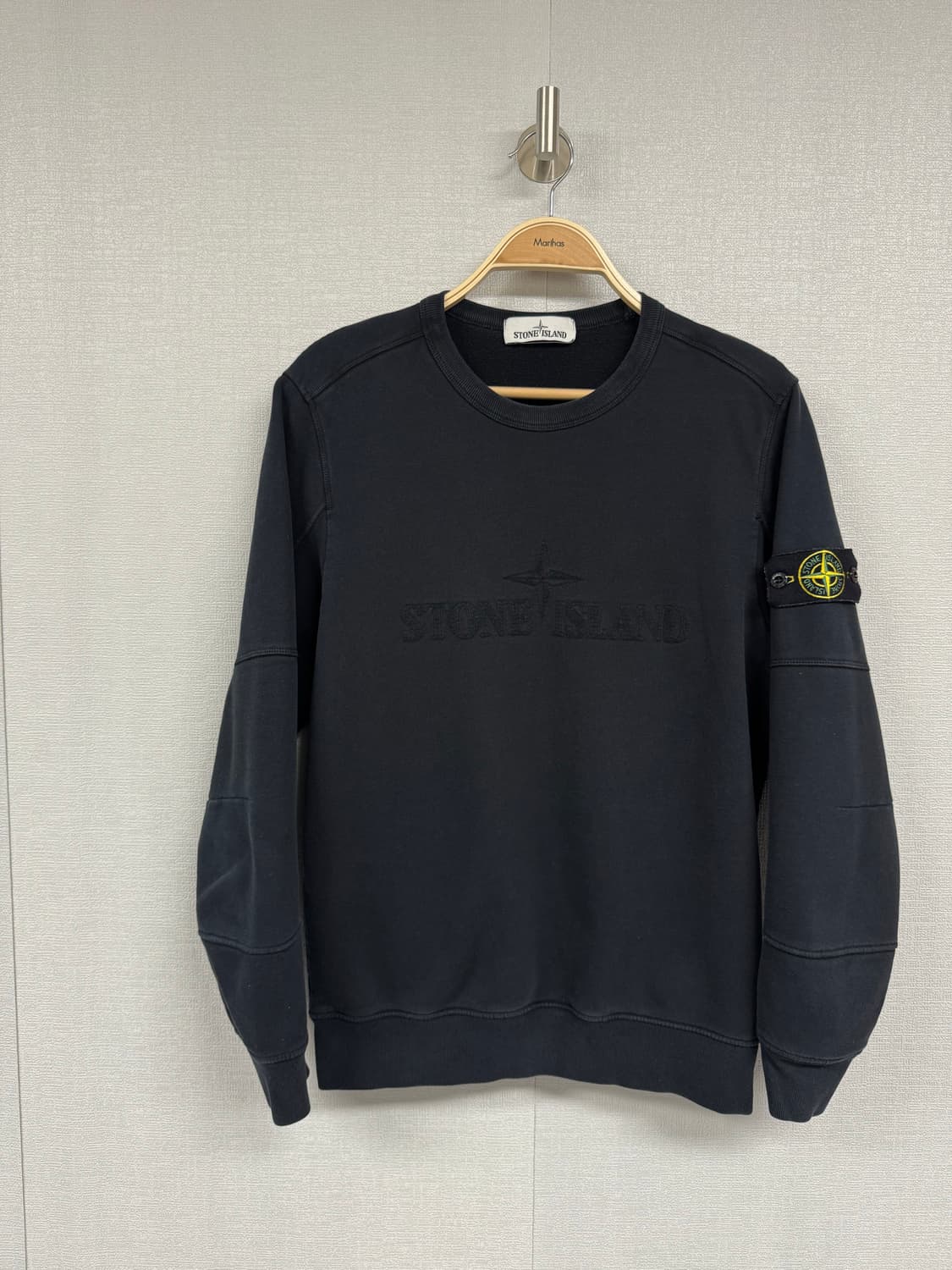 스톤아일랜드 자수로고 맨투맨 상품이미지1