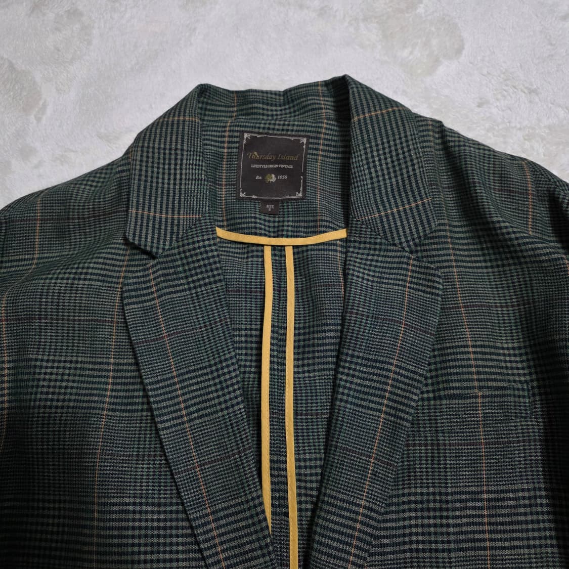 (S)여성 써스데이아일랜드 린넨 체크 자켓 상품이미지2