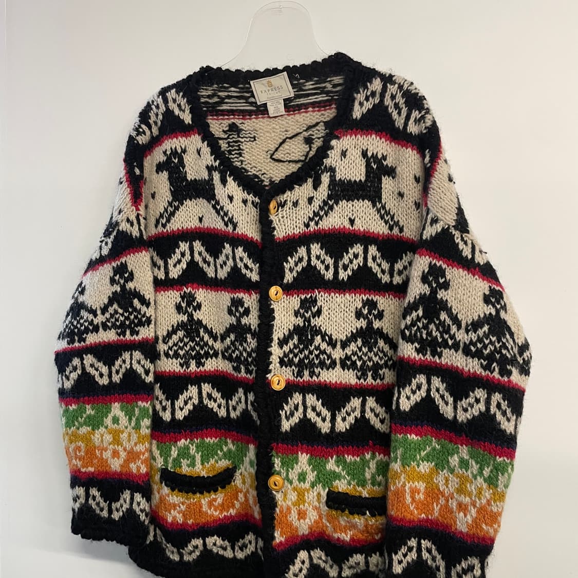 익스프레스 인디안 울 코위찬 가디건 상품이미지3