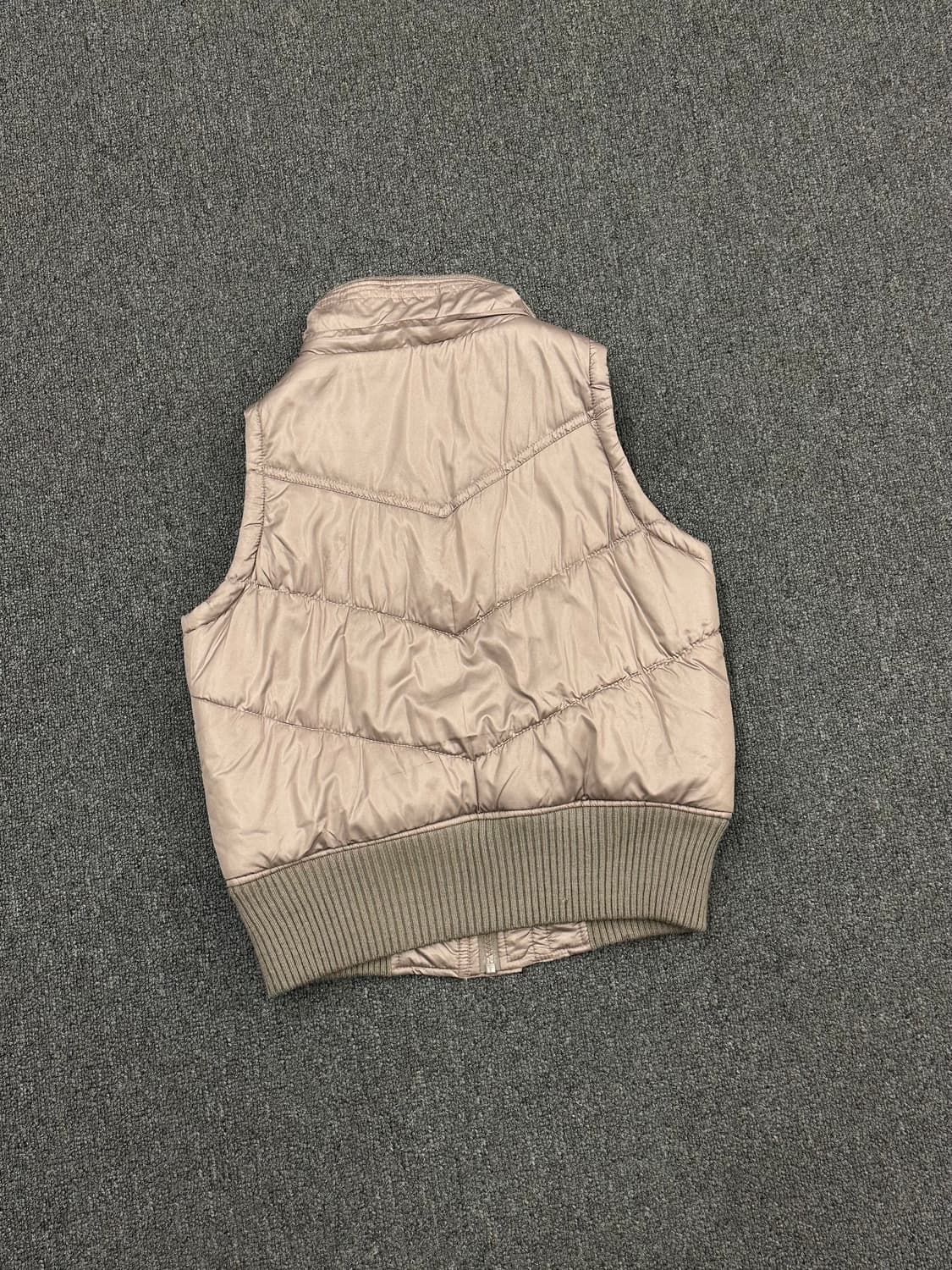 M)Japanese vintage 여성 베이지 패딩 베스트 상품이미지6