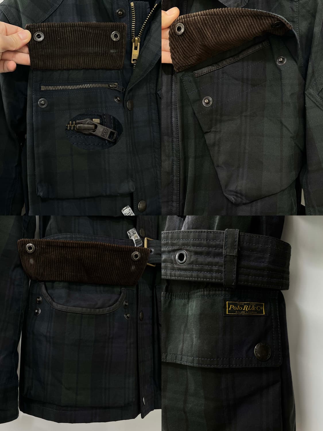 폴로 랄프로렌 블랙와치 오일 클로스 벨티드 왁스 자켓 상품이미지7
