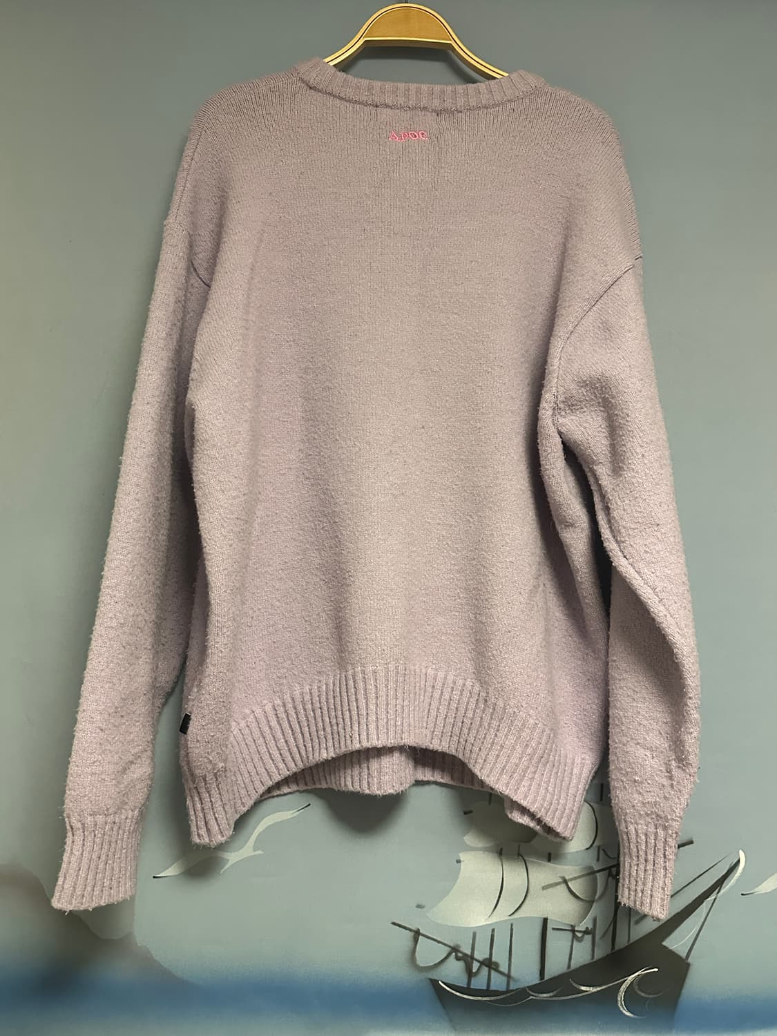 APOC 연보라 니트 상품이미지2