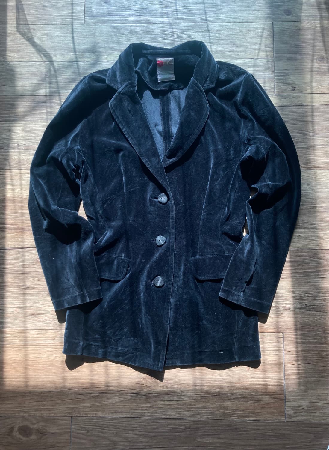 알바로사 하와이안 히비스커스 갸루 y2k 긱시크 벨벳 블레이저 상품이미지1