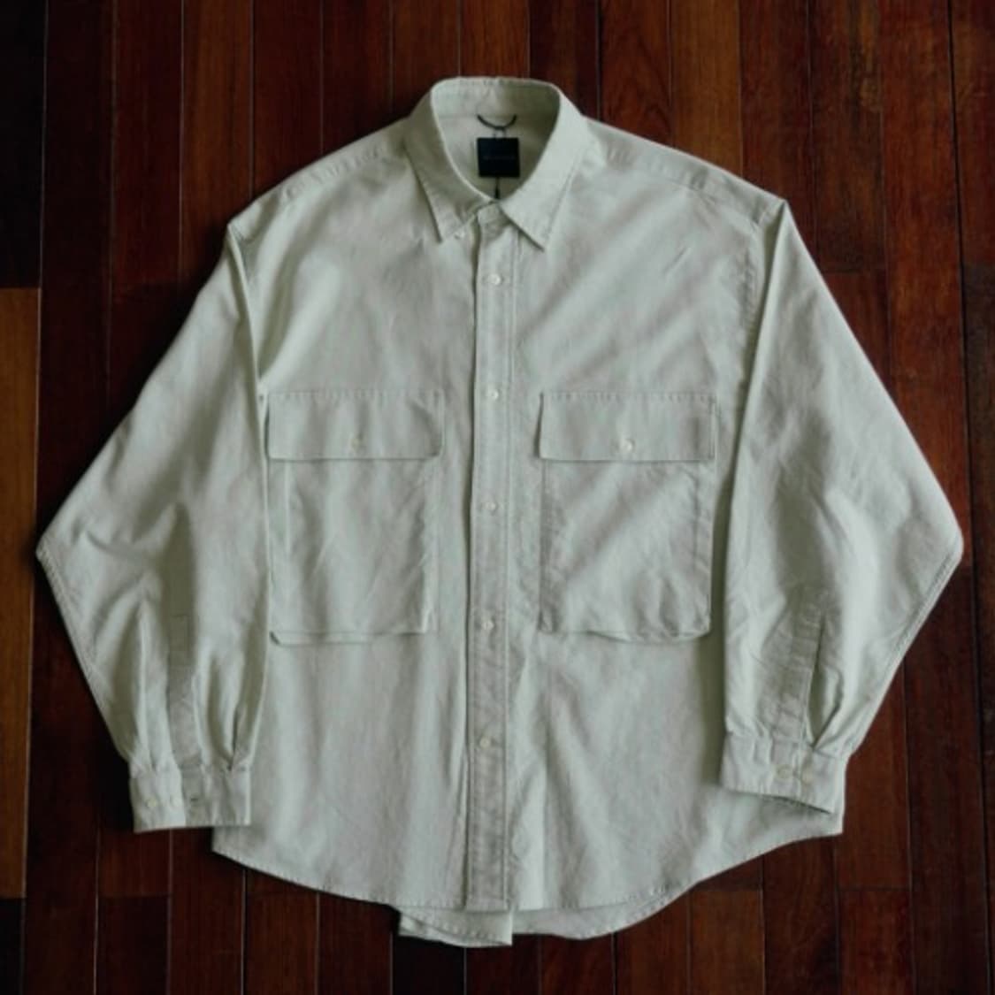 [2] 모이프 x 느린양반 오버핏 와이드 유틸리티 셔츠  상품이미지4