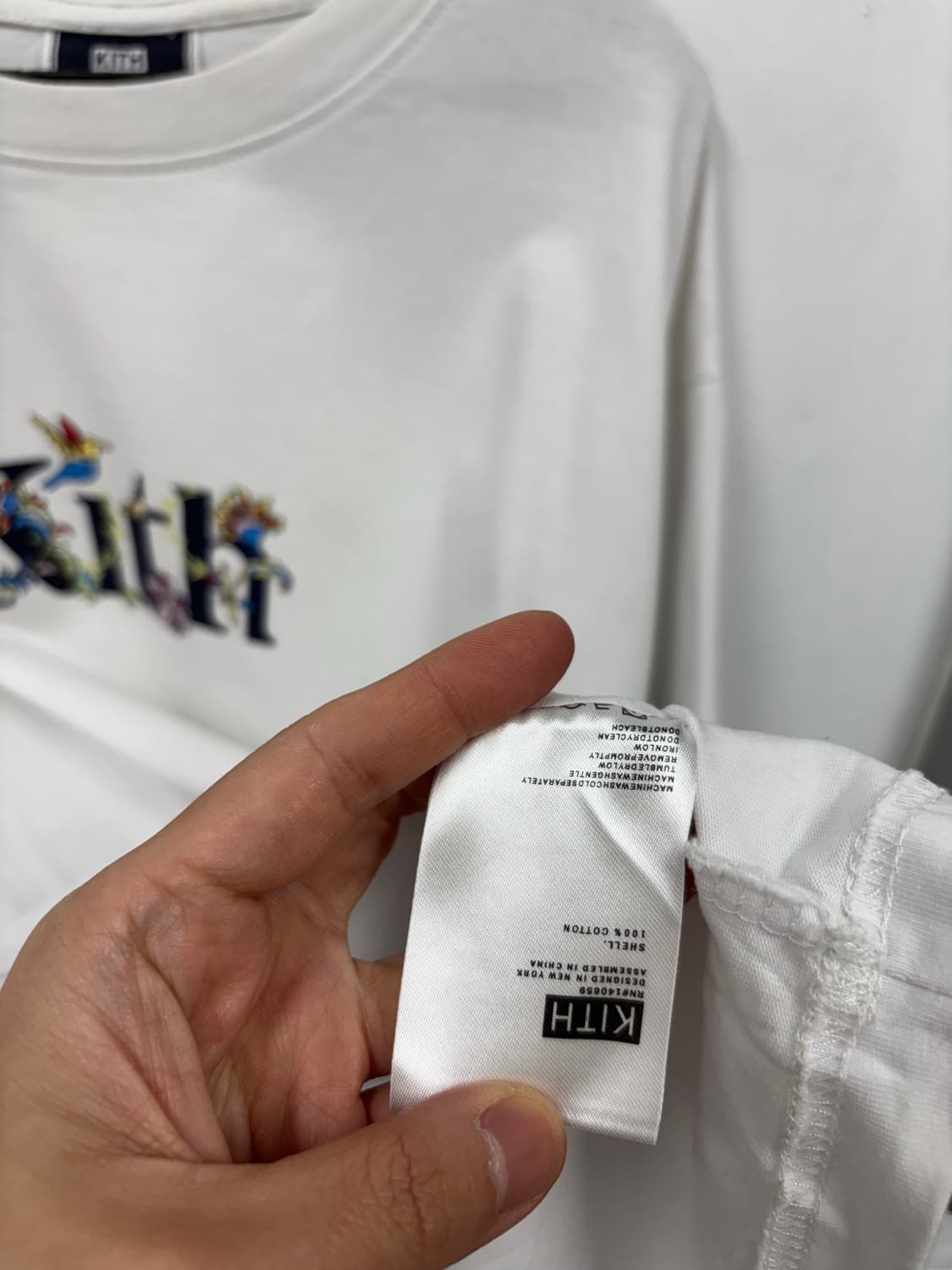 Kith 플라워 버드 화이트 반팔티 상품이미지5