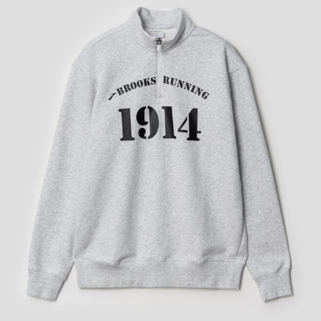 XL BROOKS 브룩스 1914 로고 반집업 맨투맨 상품이미지1