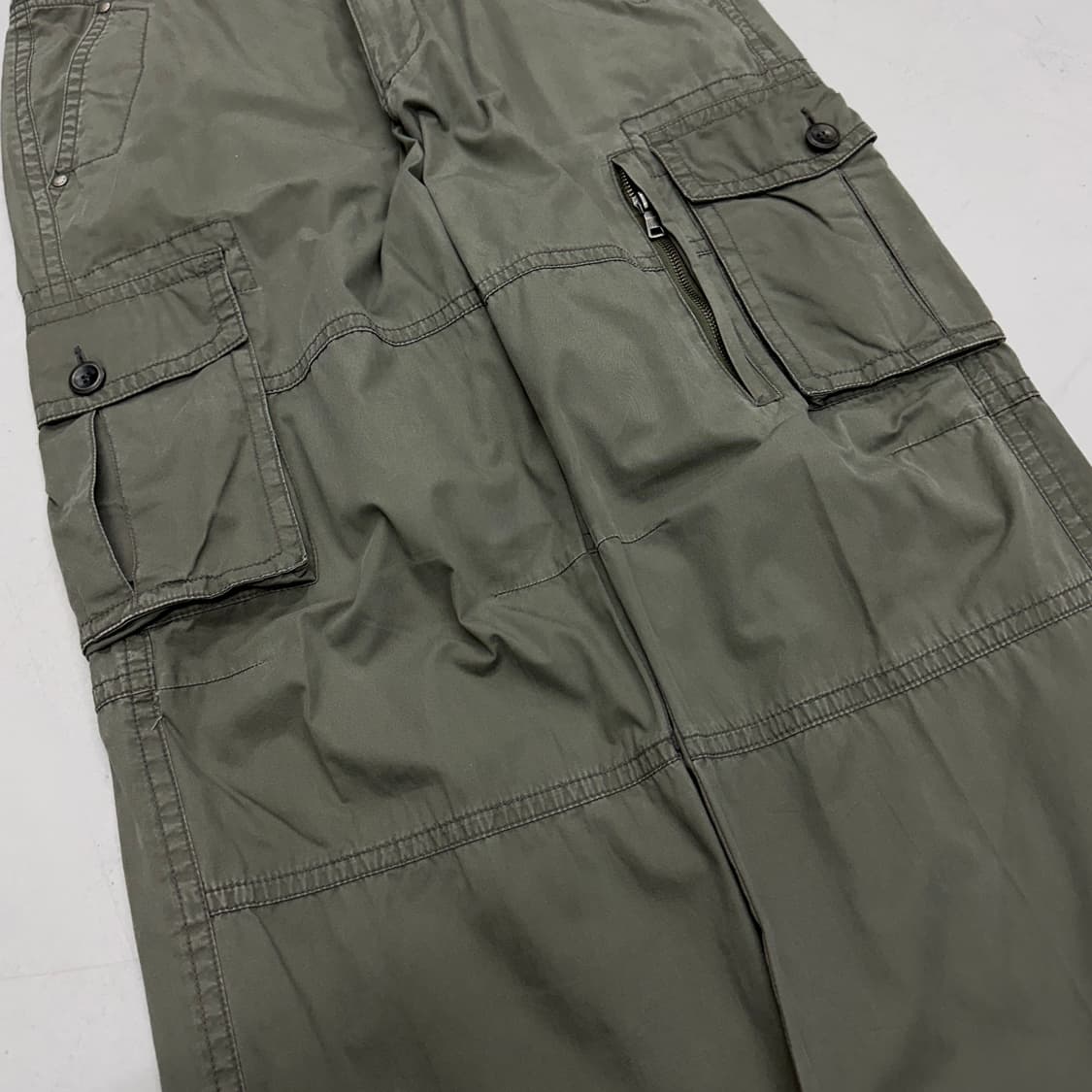 탄창 Y2K 밀리터리 와이드 빈티지 카고팬츠 상품이미지5