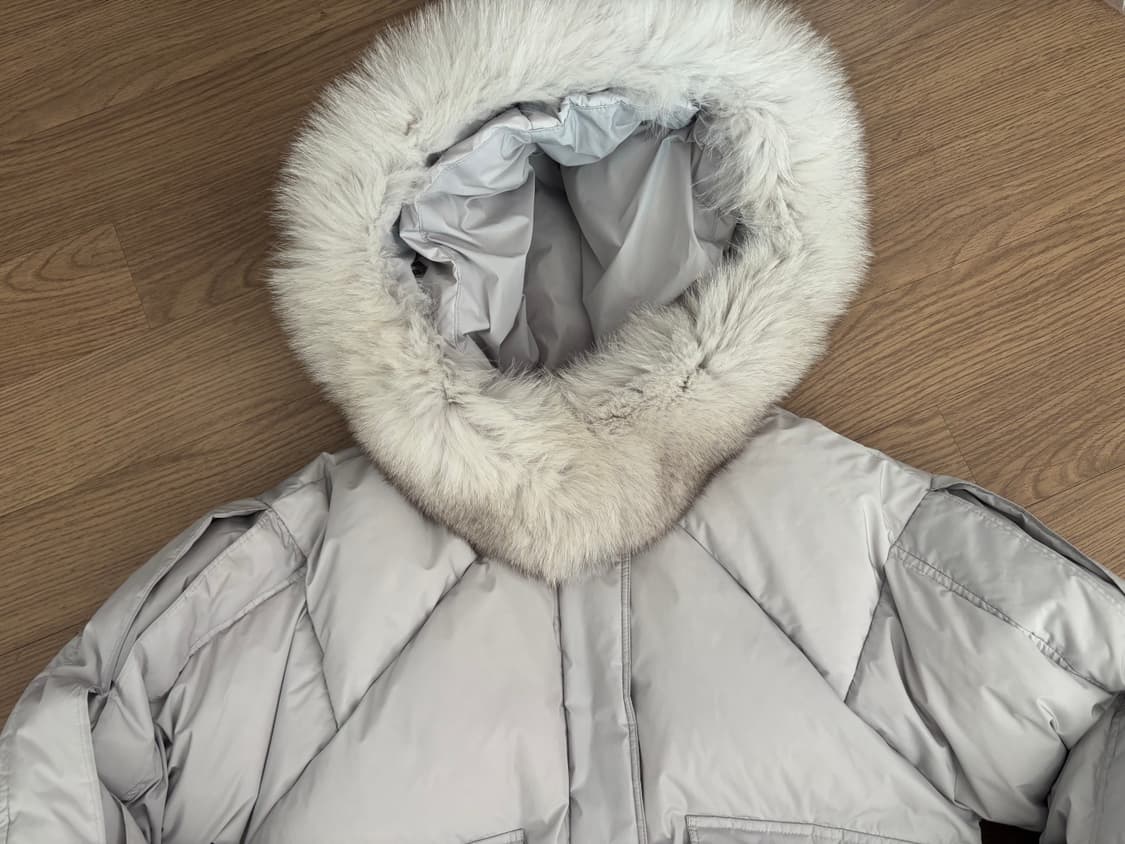 새상품급 에고이스트 사가퍼 구스다운 패딩  그레이스카이블루 55(66가 상품이미지4