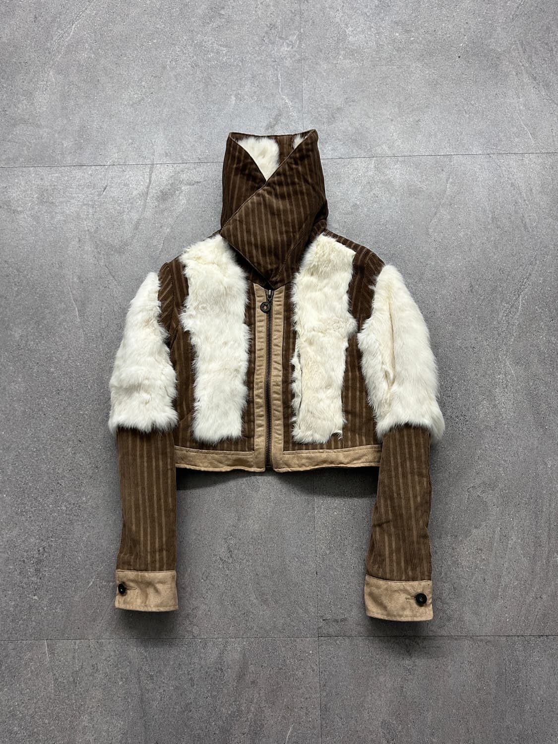 D&G 시어링 백크로스 하이넥 봄버 자켓 상품이미지5