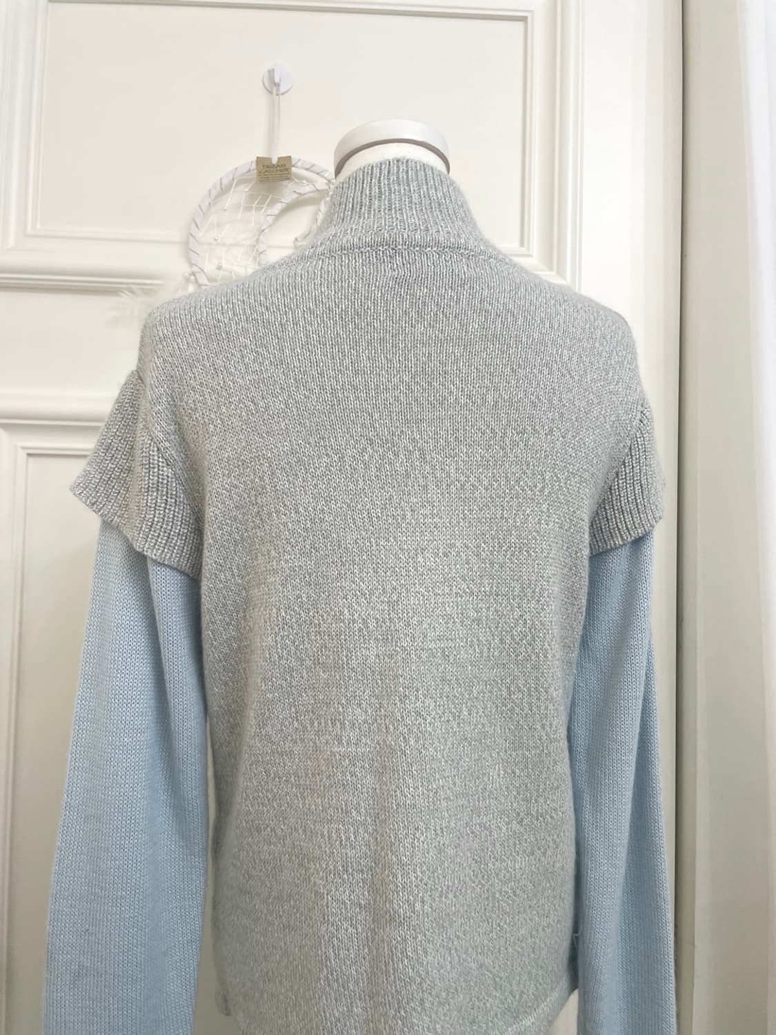 sky blue pocket point mori knit top 상품이미지4