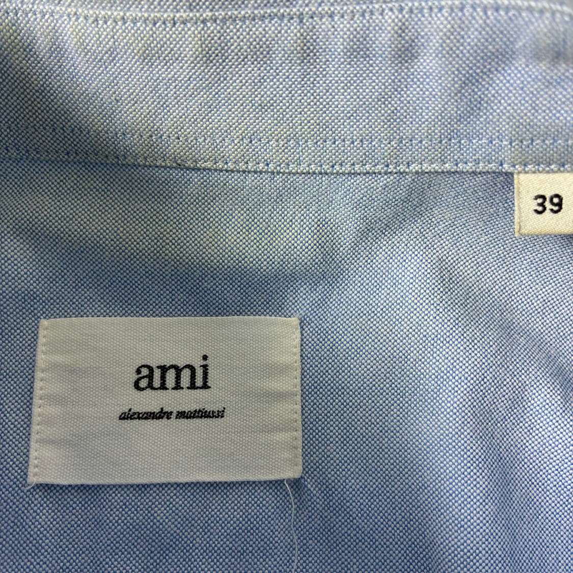 Ami  아미 스몰하트 로고 옥스퍼드 셔츠  상품이미지4